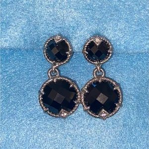 Judith Ripka onyx drop earrings